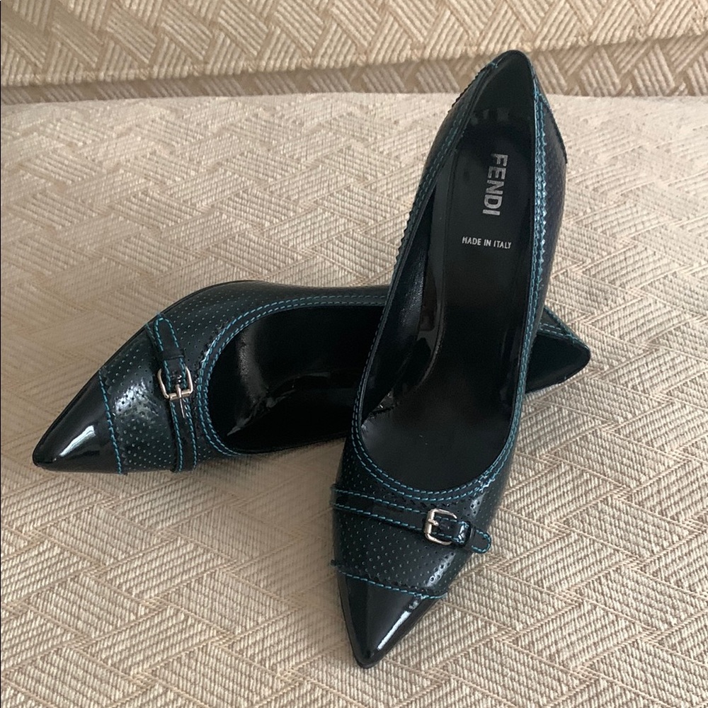 FENDI GORGEOUS SPIKED PUMPS